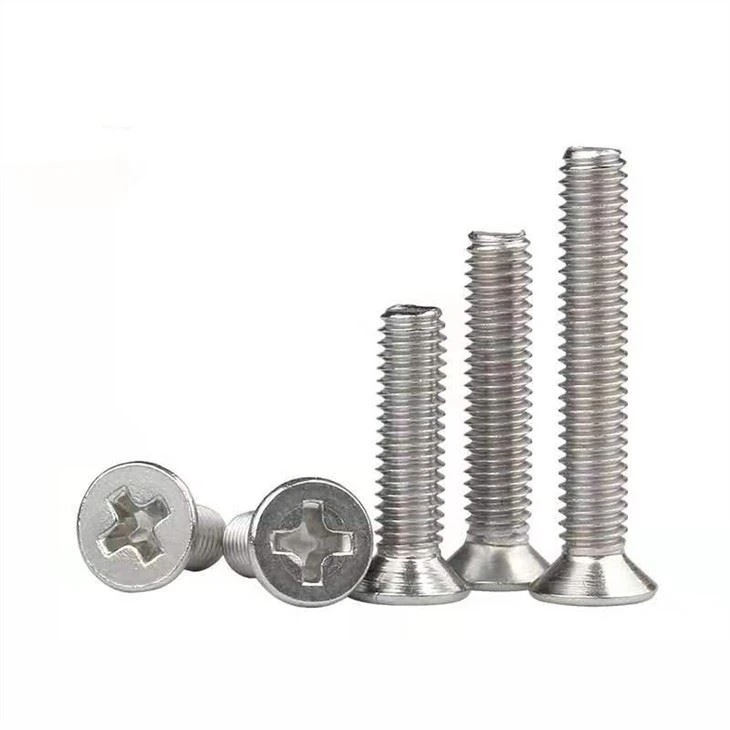 Flat Head Cross Screw Countersunk Head Screw factory